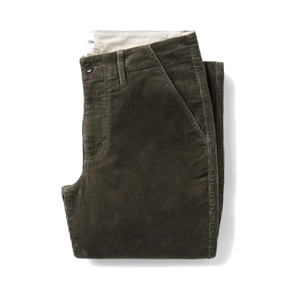 Taylor Stitch Carnegie Kadife Pantolon — Zeytin