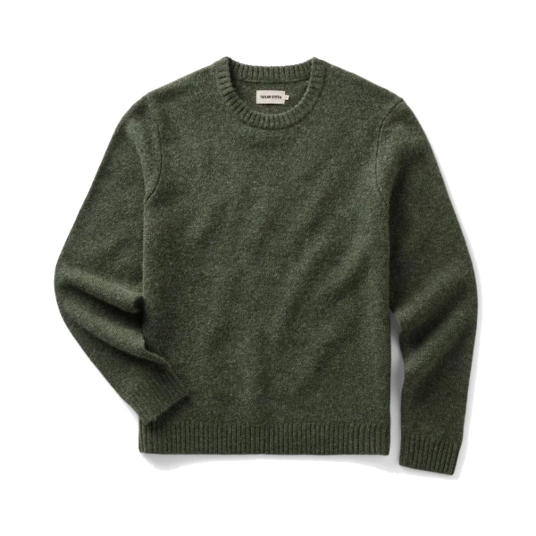 Taylor Stitch Eastmoor Yün Kazak — Çam Yeşili
